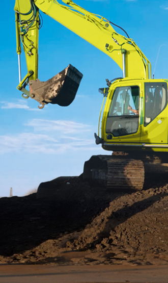 Machine aan het graven